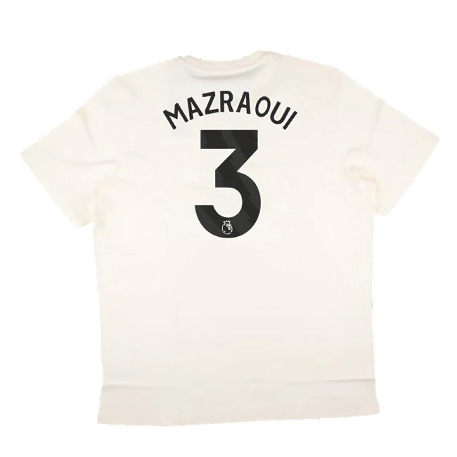 2024-2025 Man Utd SZN Graphic Tee (Cream White) (Mazraoui 3)