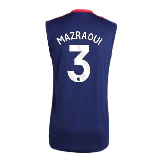 2024-2025 Man Utd Sleeveless Jersey (Night Indigo) (Mazraoui 3)