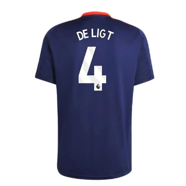 2024-2025 Man Utd Training Jersey (Night Indigo) (De Ligt 4)