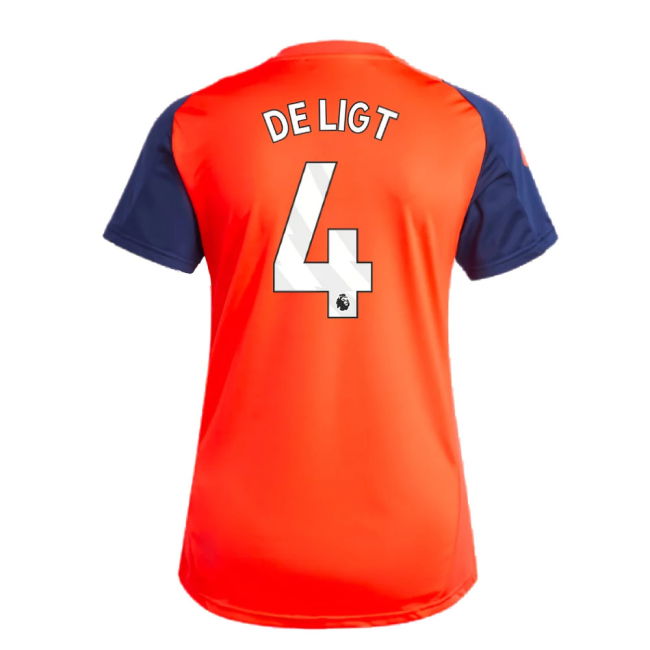 2024-2025 Man Utd Training Jersey (Red) - Womens (De Ligt 4)