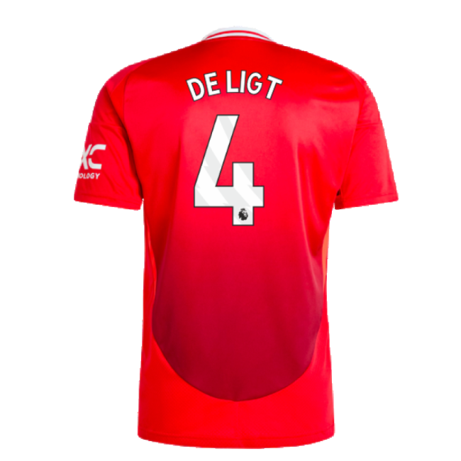 2024-2025 Man Utd Home Shirt (De Ligt 4)
