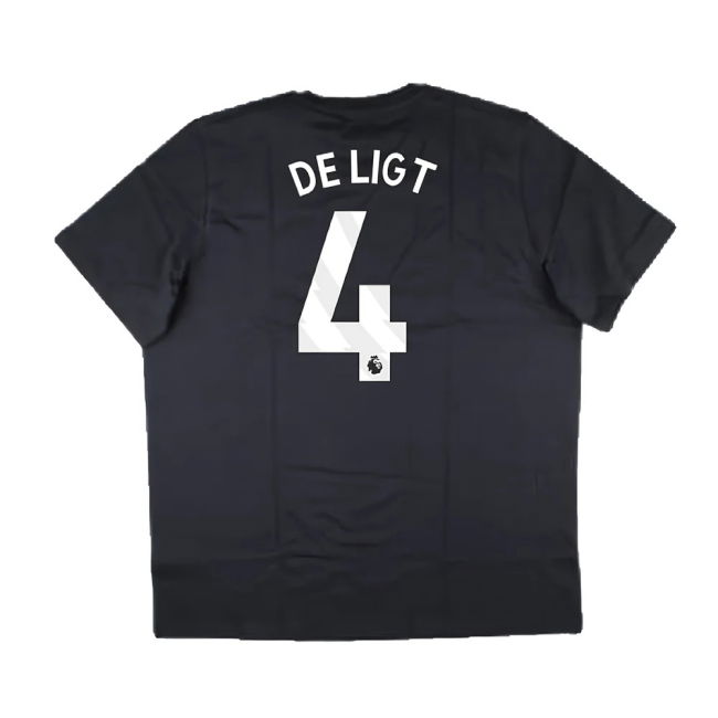 2024-2025 Man Utd Seasonal Graphic Tee (Night Grey) (De Ligt 4)
