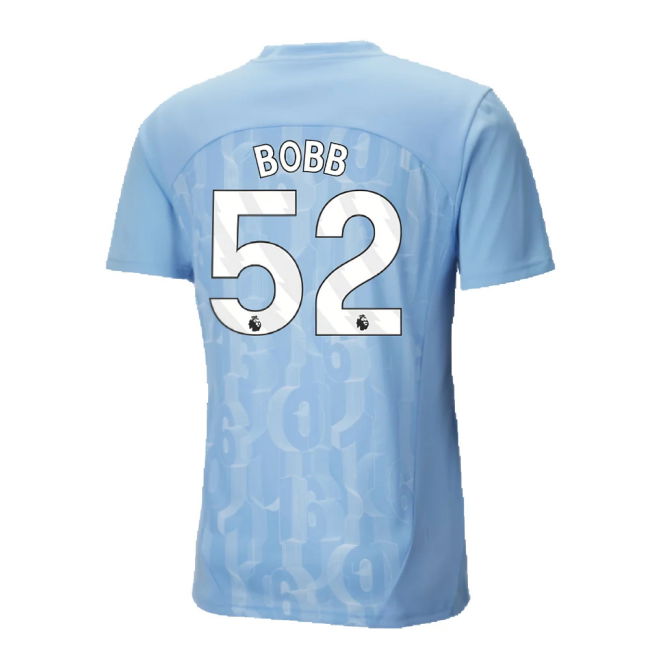 2024-2025 Man City Prematch SS Shirt (Light Blue) (Bobb 52)