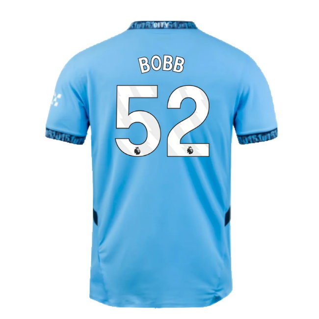 2024-2025 Man City Home Authentic Shirt with packaging (Bobb 52)