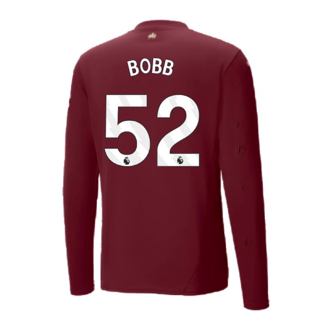 2024-2025 Man City Third Long Sleeve Shirt (Bobb 52)
