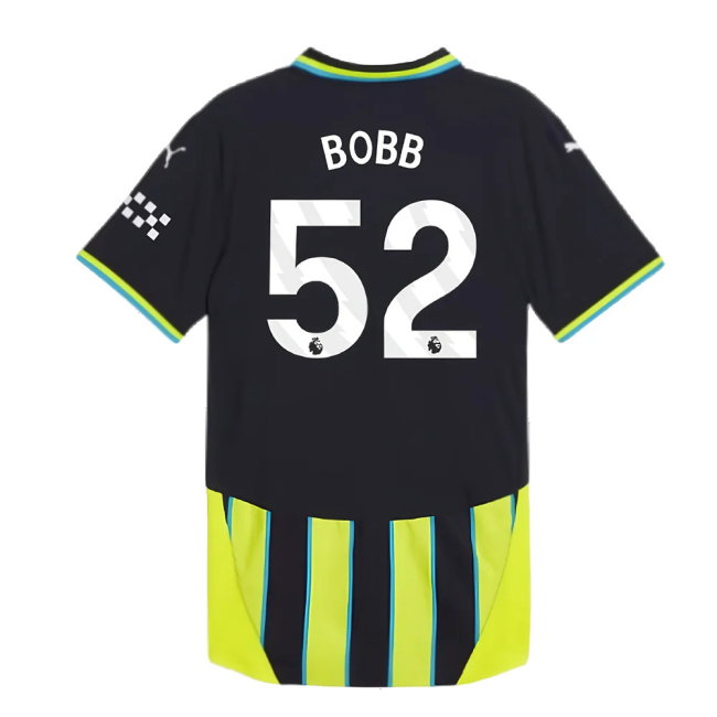 2024-2025 Man City Away Authentic Shirt (Bobb 52)