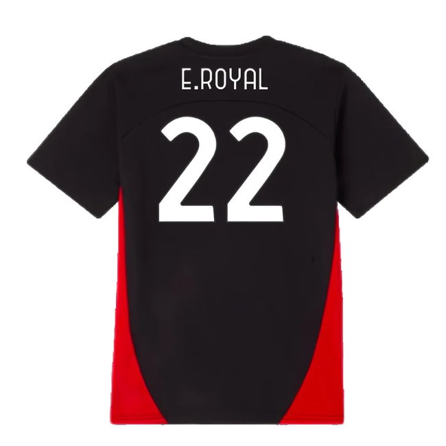 2024-2025 AC Milan Training Shirt (Black) - Kids (E.Royal 22)