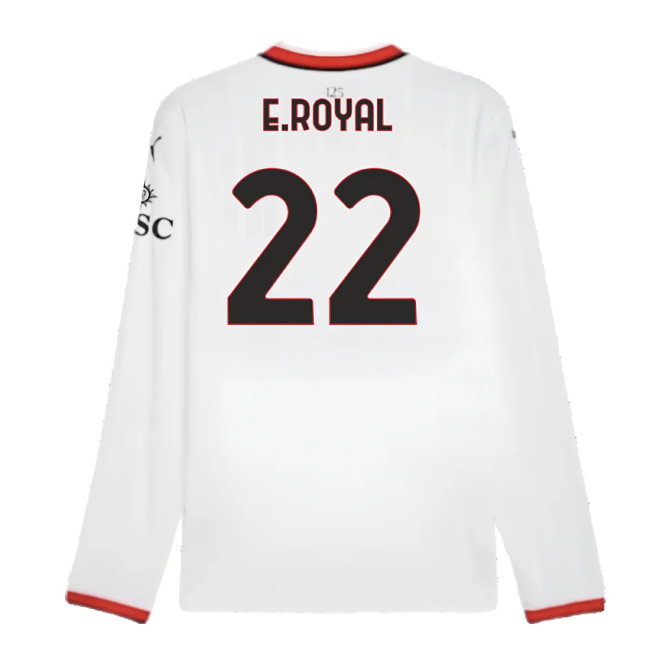 2024-2025 AC Milan Away Long Sleeve Shirt (E.Royal 22)