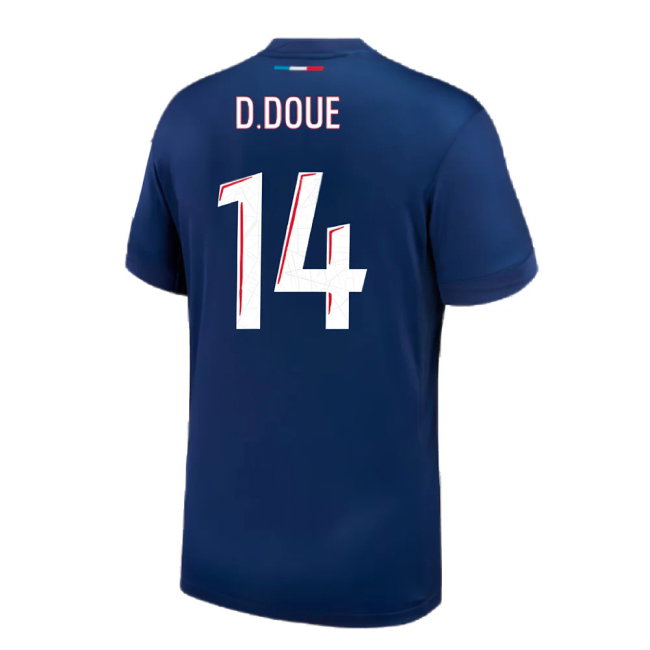 2024-2025 PSG Paris Saint Germain Home Shirt (Kids) (D.Doue 14)