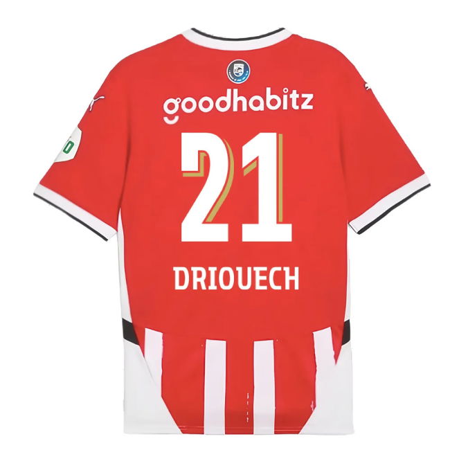 2024-2025 PSV Eindhoven Home Shirt (Driouech 21)