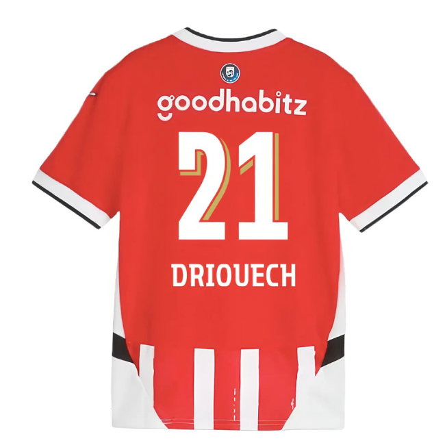 2024-2025 PSV Eindhoven Home Shirt (Kids) (Driouech 21)