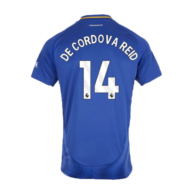 2024-2025 Leicester City Home Shirt (Kids) (De Cordova Reid 14)