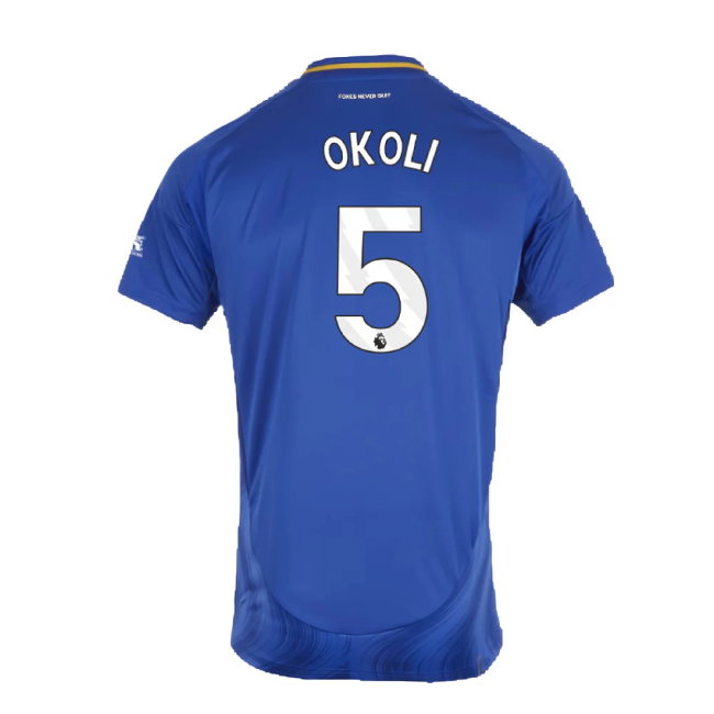 2024-2025 Leicester City Home Shirt (Kids) (Okoli 5)