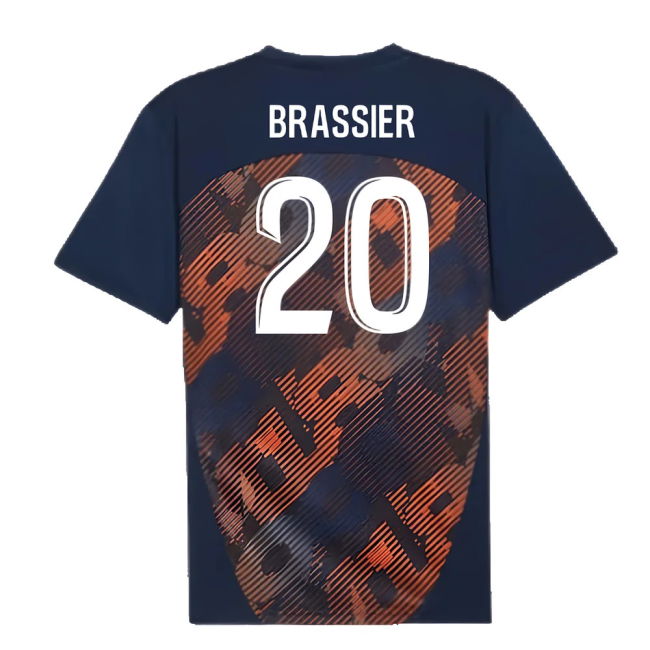 2024-2025 Marseille Pre-Match Shirt (Club Navy) (Brassier 20)