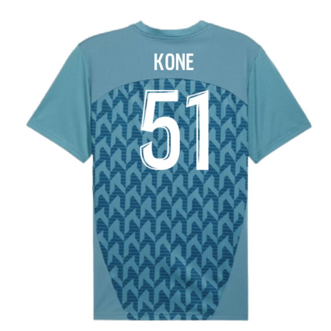 2024-2025 Marseille Pre-Match Shirt (Bold Blue) (Kone 51)