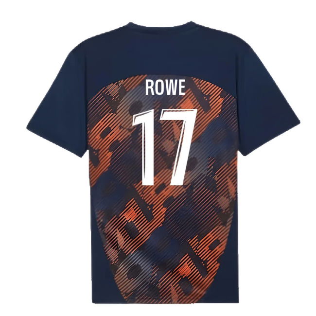 2024-2025 Marseille Pre-Match Shirt (Club Navy) (Rowe 17)