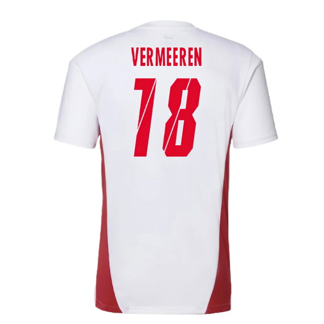 2024-2025 Red Bull Leipzig Training Shirt (White) (Vermeeren 18)