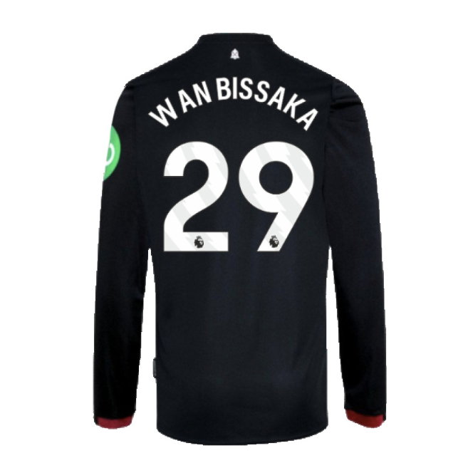 2024-2025 West Ham Long Sleeve Away Shirt (Kids) (Wan Bissaka 29)