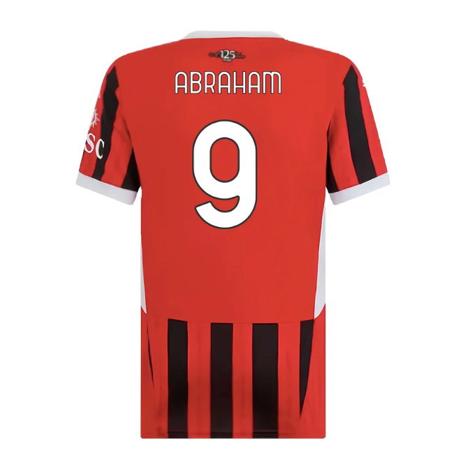 2024-2025 AC Milan Home Shirt (Womens) (Abraham 9)
