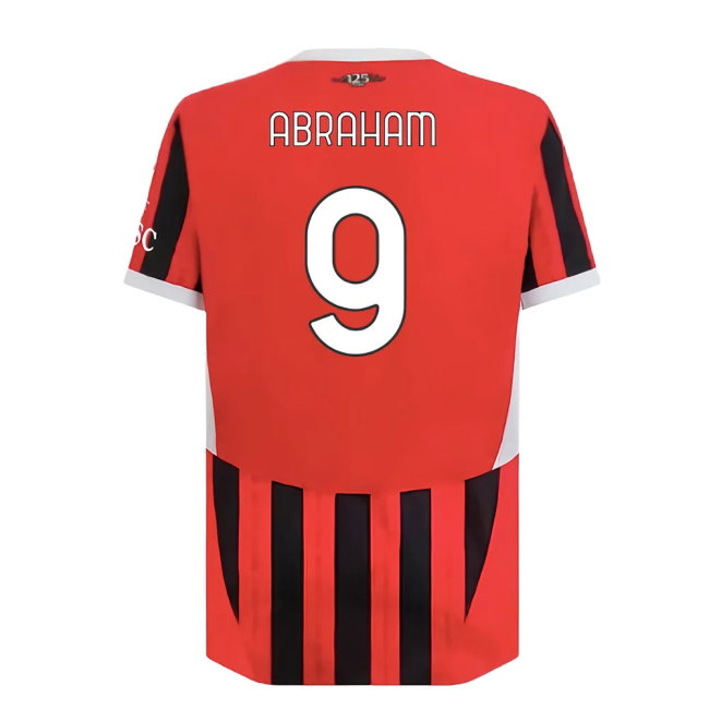 2024-2025 AC Milan Home Authentic Shirt (Abraham 9)