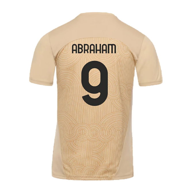 2024-2025 AC Milan Pre-Match Shirt (Putty) (Abraham 9)