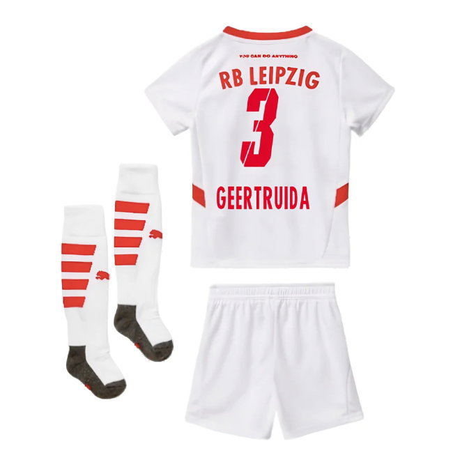 2024-2025 Red Bull Leipzig Home Mini Kit (Geertruida 3)