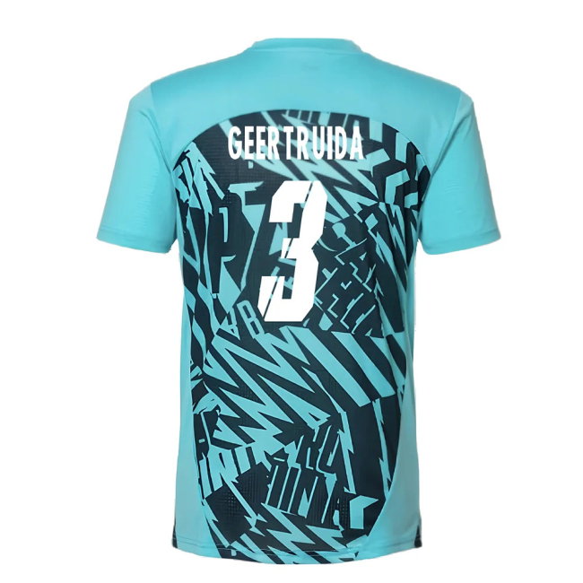2024-2025 Red Bull Leipzig Pre-Match SS Shirt (Aqua) (Geertruida 3)