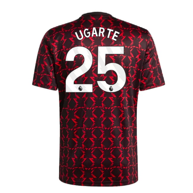 2024-2025 Man Utd Pre-Match Shirt (Black) (Ugarte 25)
