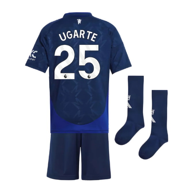 2024-2025 Man Utd Away Mini Kit (Ugarte 25)