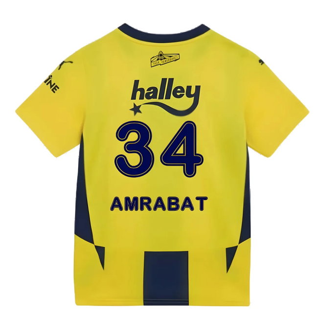 2024-2025 Fenerbahce Home Shirt (Kids) (Amrabat 34)