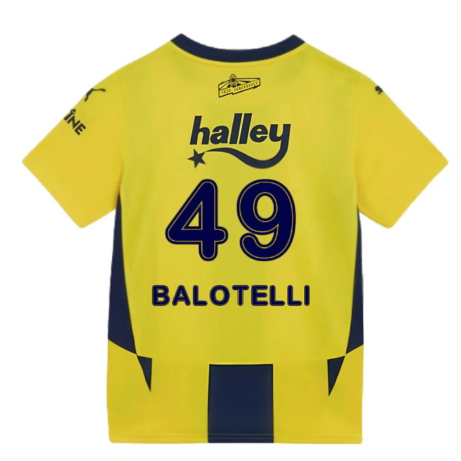 2024-2025 Fenerbahce Home Shirt (Kids) (Balotelli 49)