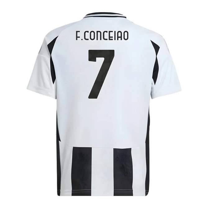 2024-2025 Juventus Home Mini Kit (F.Conceiao 7)