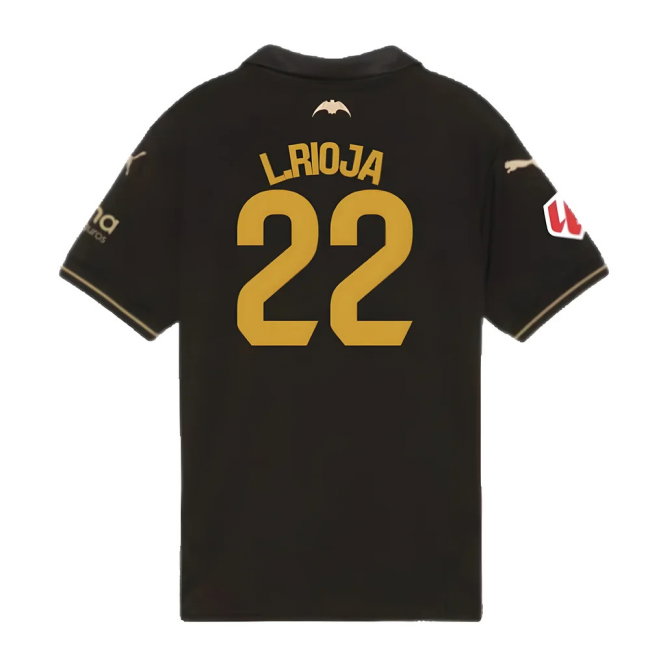 2024-2025 Valencia Away Shirt (Kids) (L.Rioja 22)