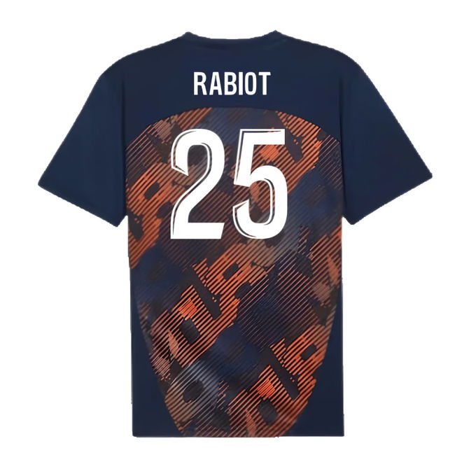 2024-2025 Marseille Pre-Match Shirt (Club Navy) (Rabiot 25)