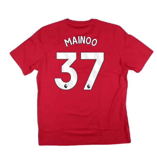 2024-2025 Man Utd DNA Graphic Tee (Red) (Mainoo 37)