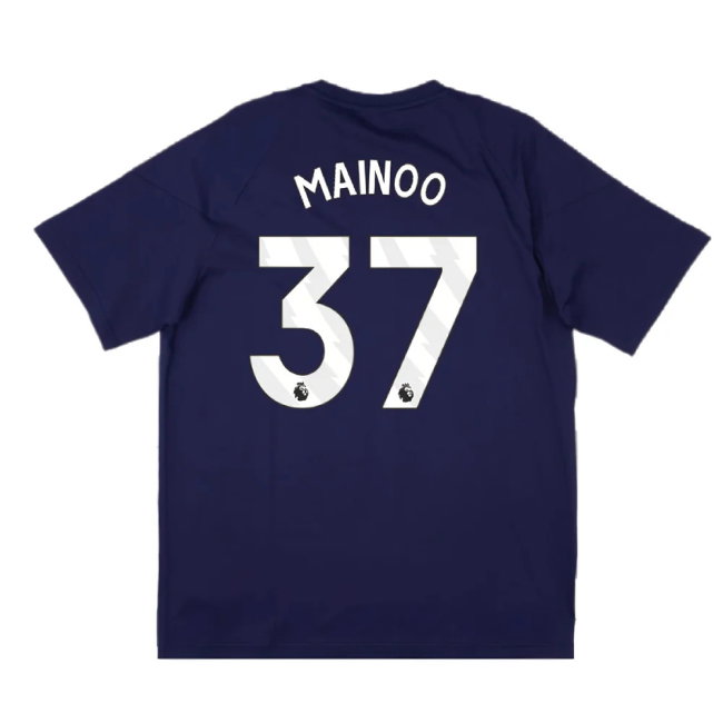 2024-2025 Man Utd Training Tee (Night Indigo) (Mainoo 37)