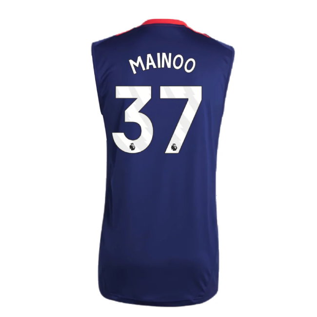 2024-2025 Man Utd Sleeveless Jersey (Night Indigo) (Mainoo 37)