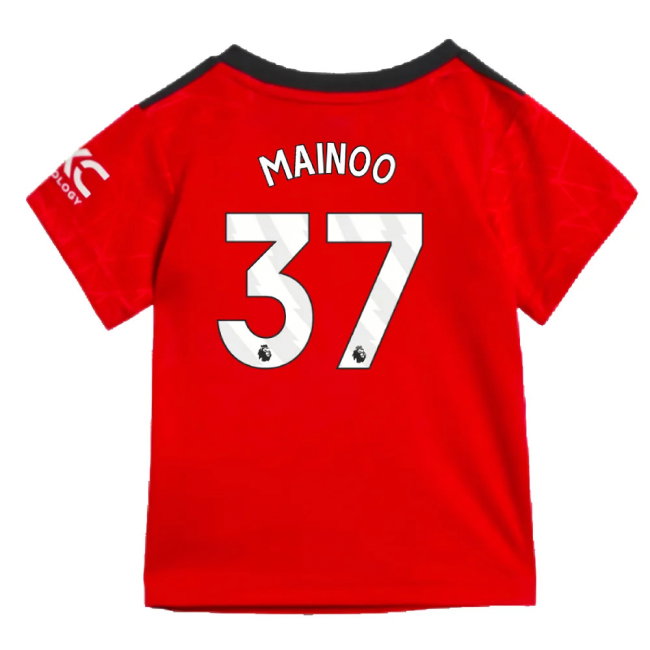 2023-2024 Man Utd Home Baby Kit (Mainoo 37)