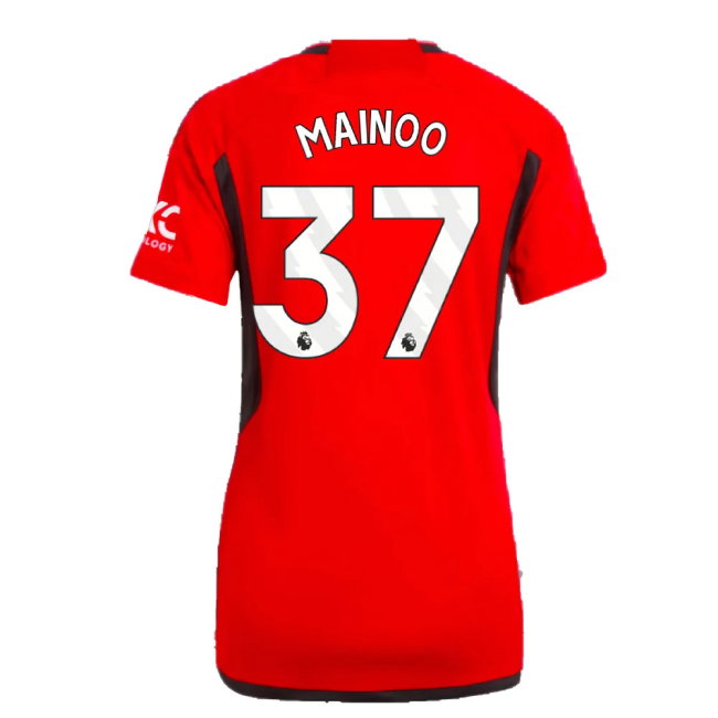 2023-2024 Man Utd Home Shirt (Ladies) (Mainoo 37)
