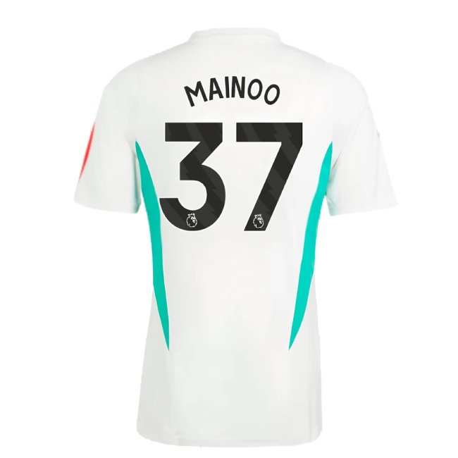 2023-2024 Man Utd Training Jersey (White) (Mainoo 37)