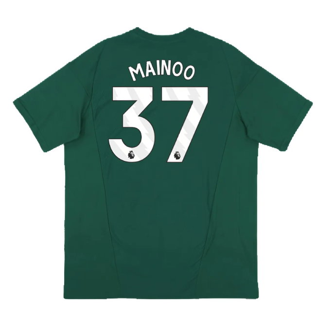 2023-2024 Man Utd Training Tee (Green) (Mainoo 37)
