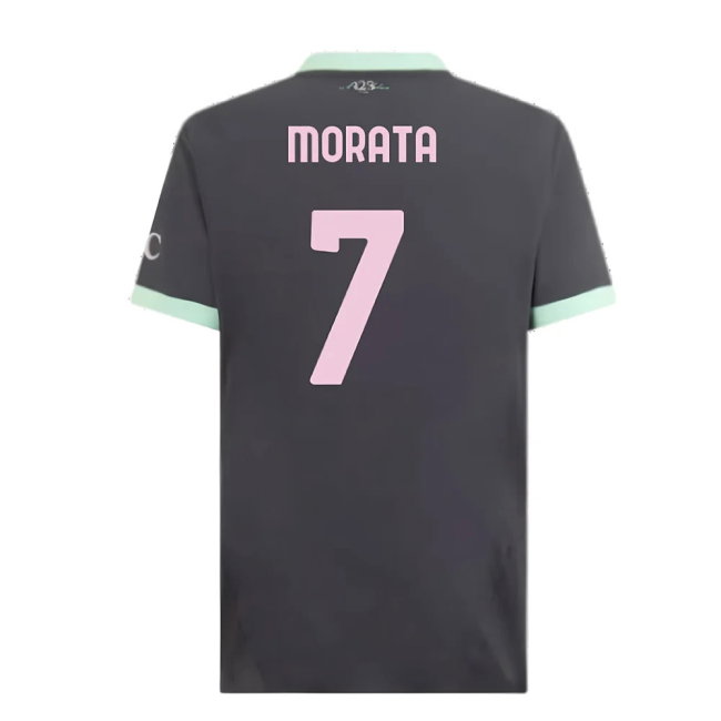 2024-2025 AC Milan Third Authentic Shirt (Morata 7)