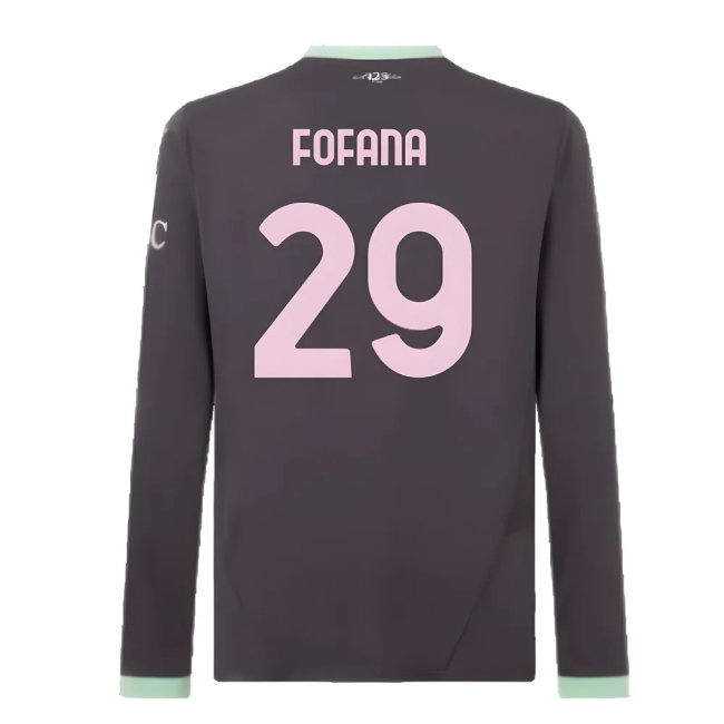 2024-2025 AC Milan Third Long Sleeve Shirt (Fofana 29)