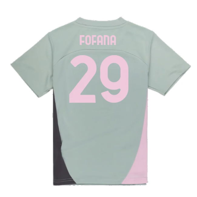 2024-2025 AC Milan Training Shirt (Green Fog) - Kids (Fofana 29)