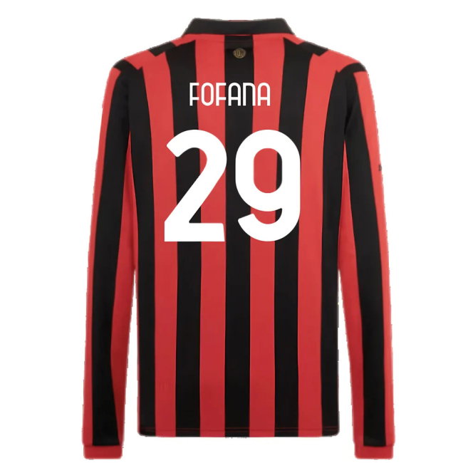 AC Milan 125th Authentic Shirt LS (Black-Red) (Fofana 29)
