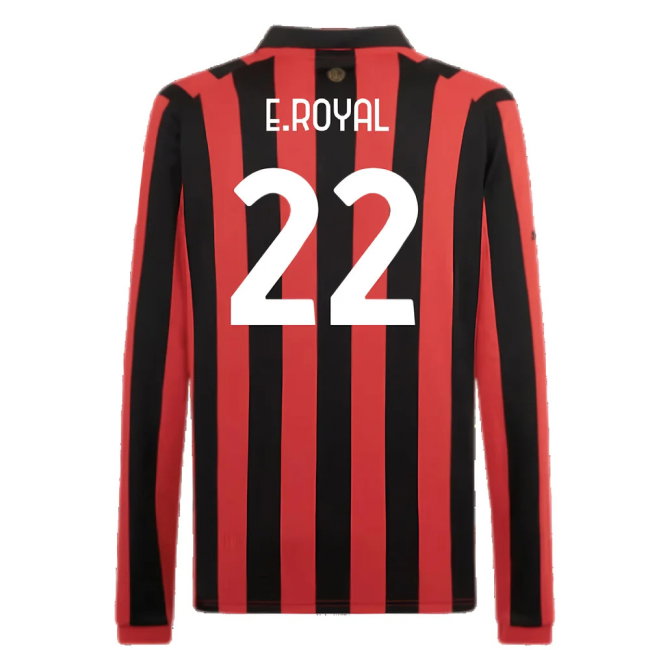 AC Milan 125th Authentic Shirt LS (Black-Red) (E.Royal 22)