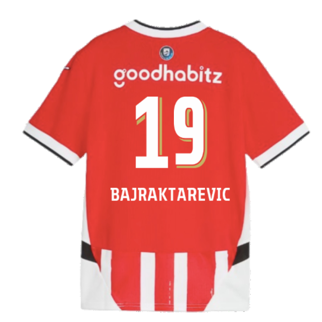 2024-2025 PSV Eindhoven Home Shirt (Kids) (Bajraktarevic 19)