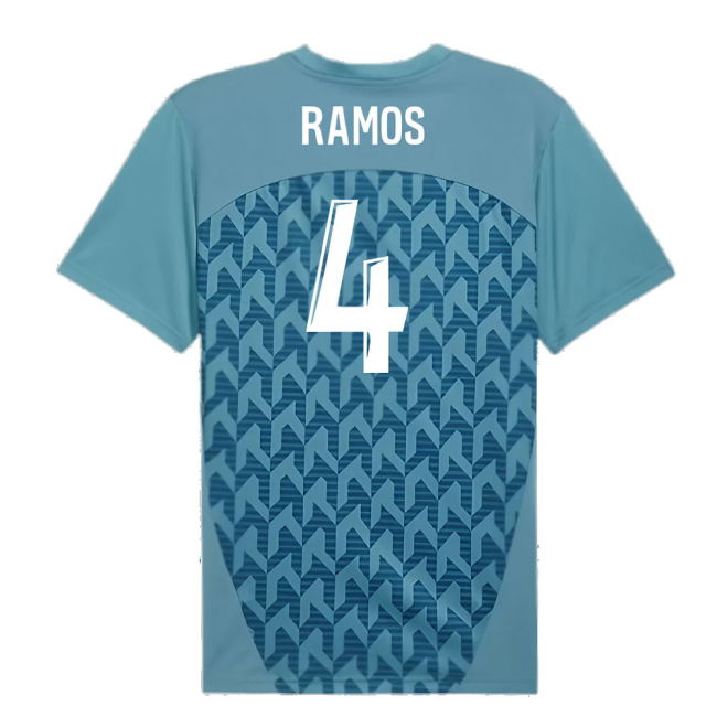 2024-2025 Marseille Pre-Match Shirt (Bold Blue) (Ramos 4)