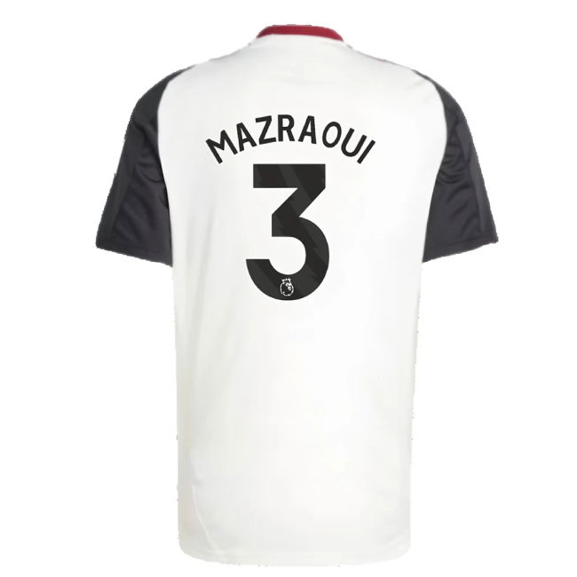 2024-2025 Man Utd Training Jersey (Off White) (Mazraoui 3)
