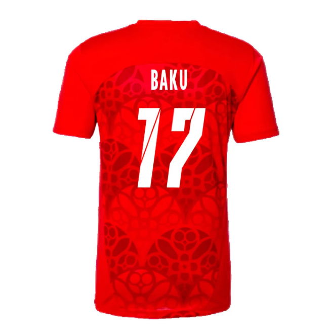 2024-2025 Red Bull Leipzig Pre-Match Shirt (Red) (Baku 17)